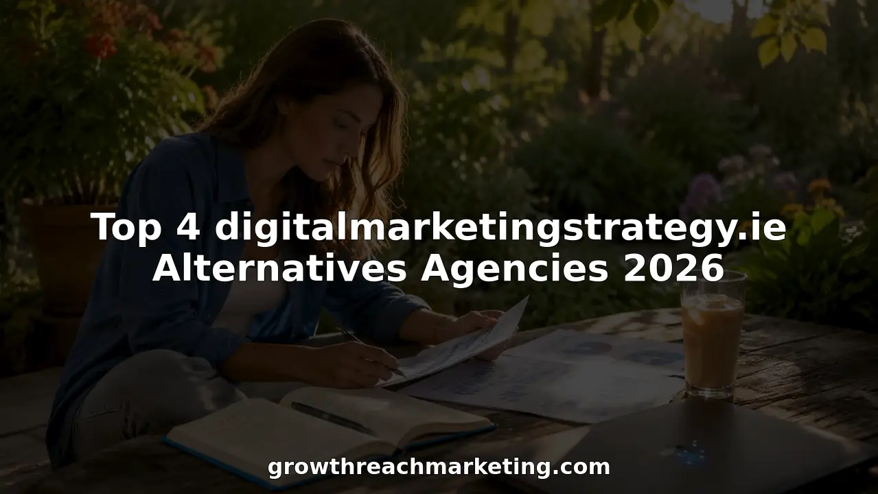 Professional woman reviewing digital marketing agency documents