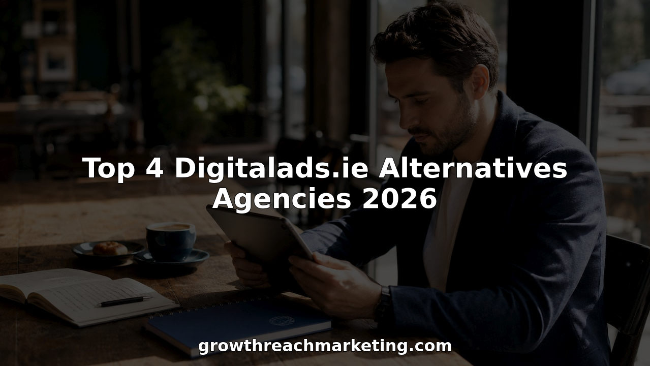 Person reviewing digital marketing agencies on tablet