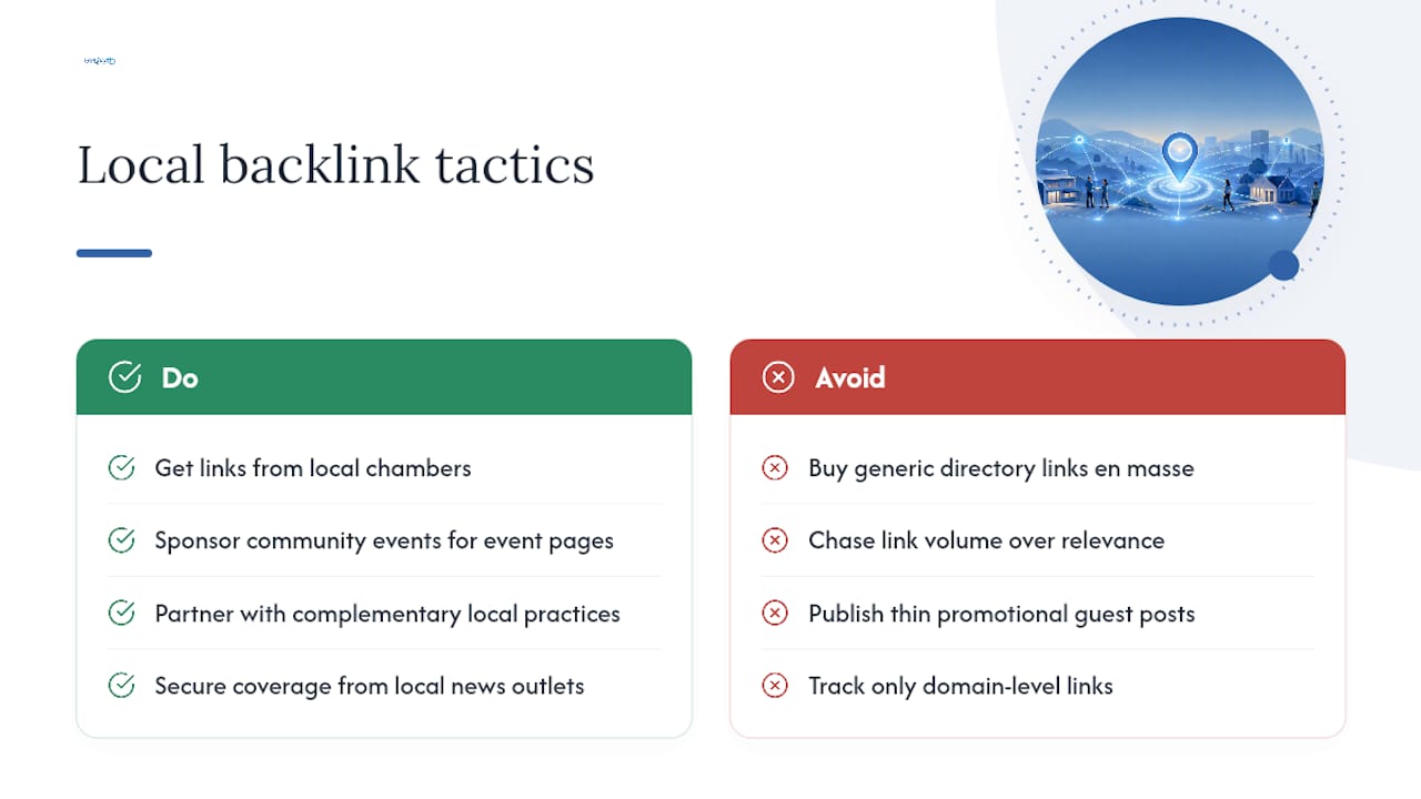 Strategies for Building Local Backlinks to Boost Page Authority — overview diagram