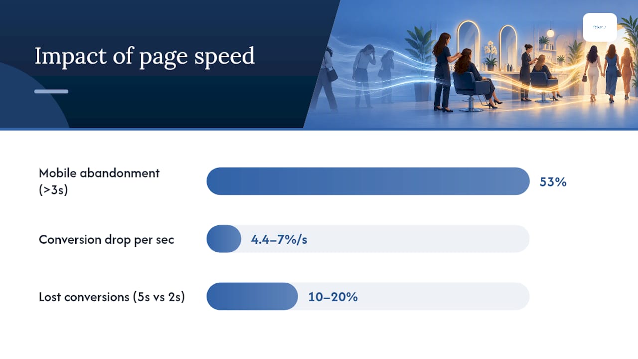 Why Does Salon Website Speed Actually Matter? — overview diagram
